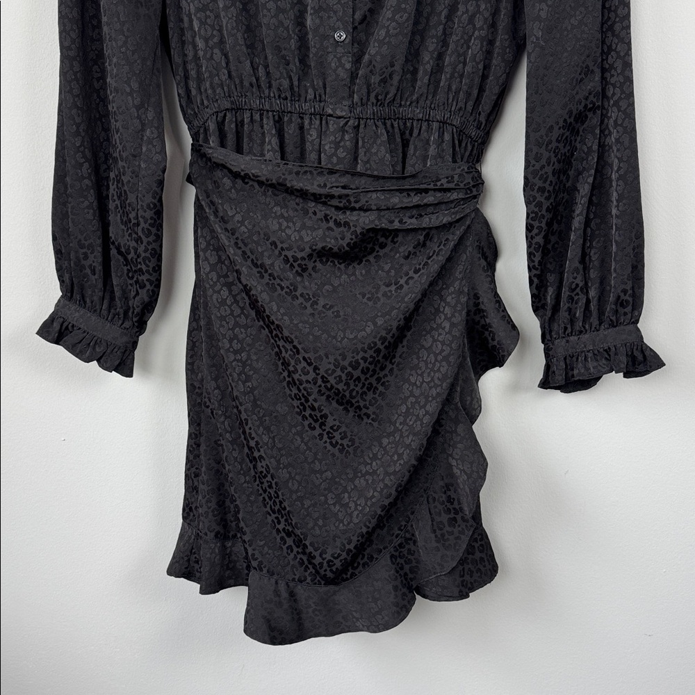 Lilly Pulitzer Abriana Faux Wrap Dress. Onyx. Size 6. - Picture 3 of 10